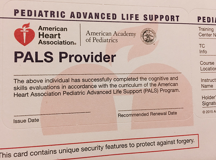 Washington DC PALS skills sessions